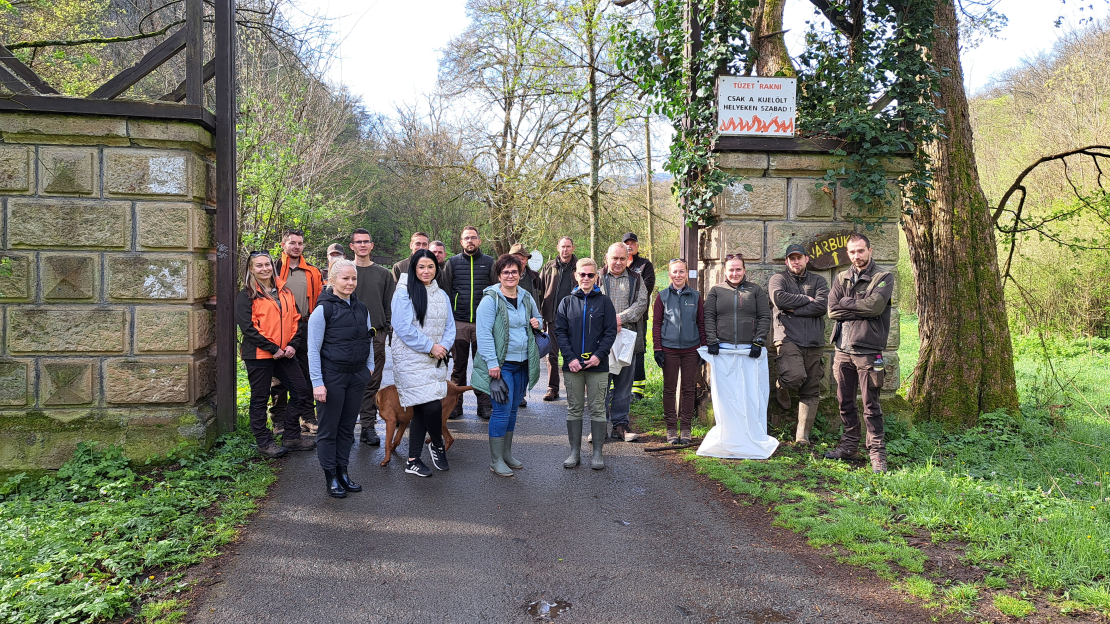 szemétszedés Parádfürdőn